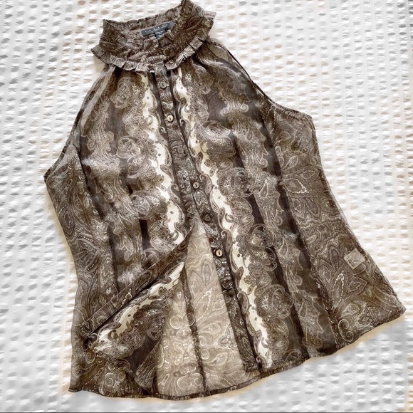 Laundry by Shelli Segal Silk Halter Top - Picture 2 of 5